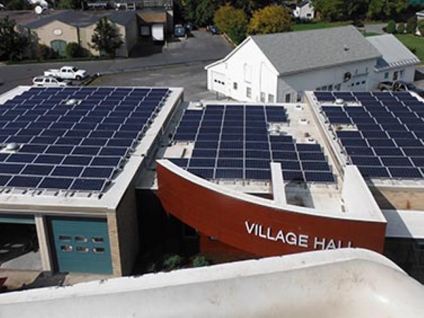 Skaneateles Village Hall solar panels